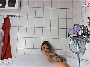 My sloppy pastime - tattooed honey drains in bathtub
