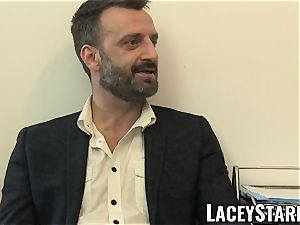 LACEYSTARR - GILF eats Pascal white jizm after fuck-a-thon