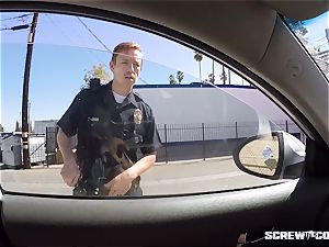 CAUGHT! black female gets spilled deep-throating off a cop