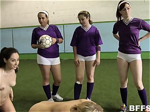 super-steamy girls football ends in girl/girl gang activity